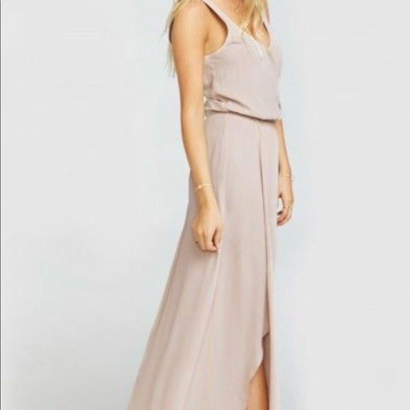 Show Me Your MuMu Dresses & Skirts - SHOW ME YOUR MUMU KENDALL MAXI DRESS NUDE L